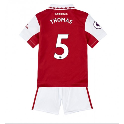 Fotbalové Dres Arsenal Thomas Partey #5 Dětské Domácí 2022-23 Krátký Rukáv (+ trenýrky)